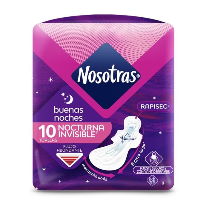 Toallas higiénicas Nosotras x 10