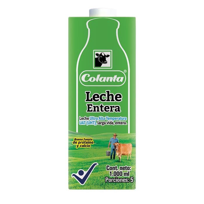Leche entera Colanta tarro 1 L