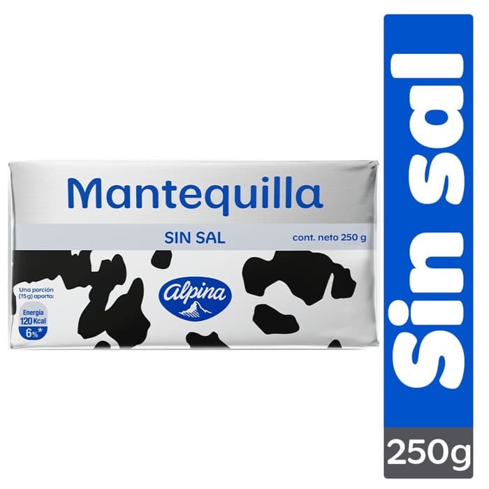 Mantequilla Alpina sin sal 250g
