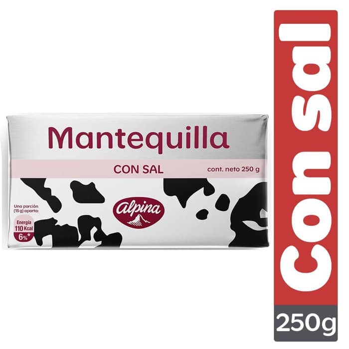 Mantequilla Alpina con sal 250g
