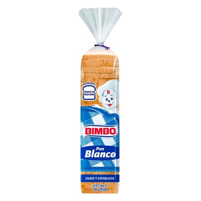 Pan tajado Bimbo grande 580g