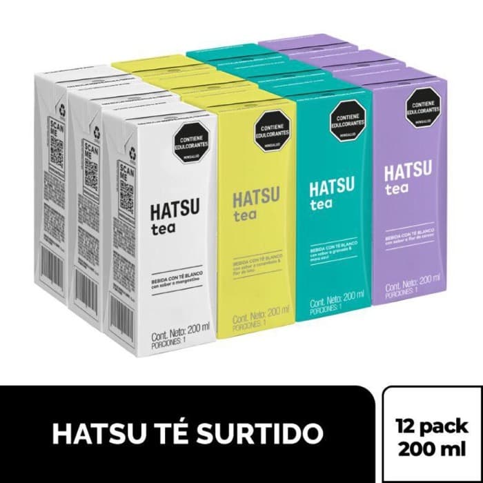 Té Hatsu surtido caja x 12 (200 ml c/u)