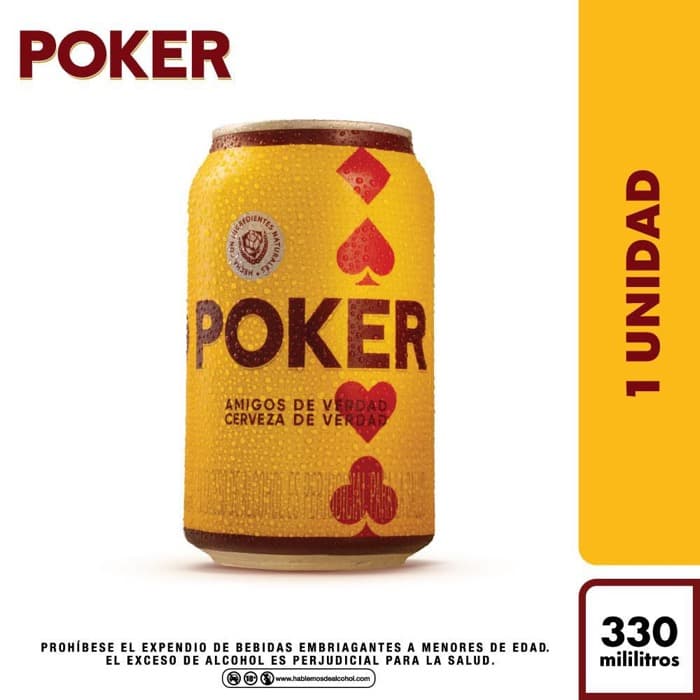Cerveza Poker 6 pack 330ml