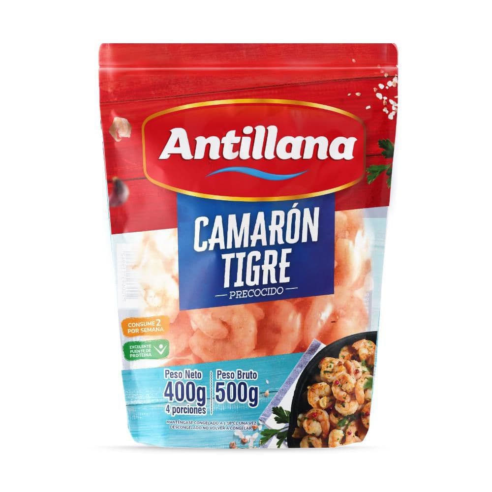 Camarón ANTILLANA tigre precocido (400  gr)