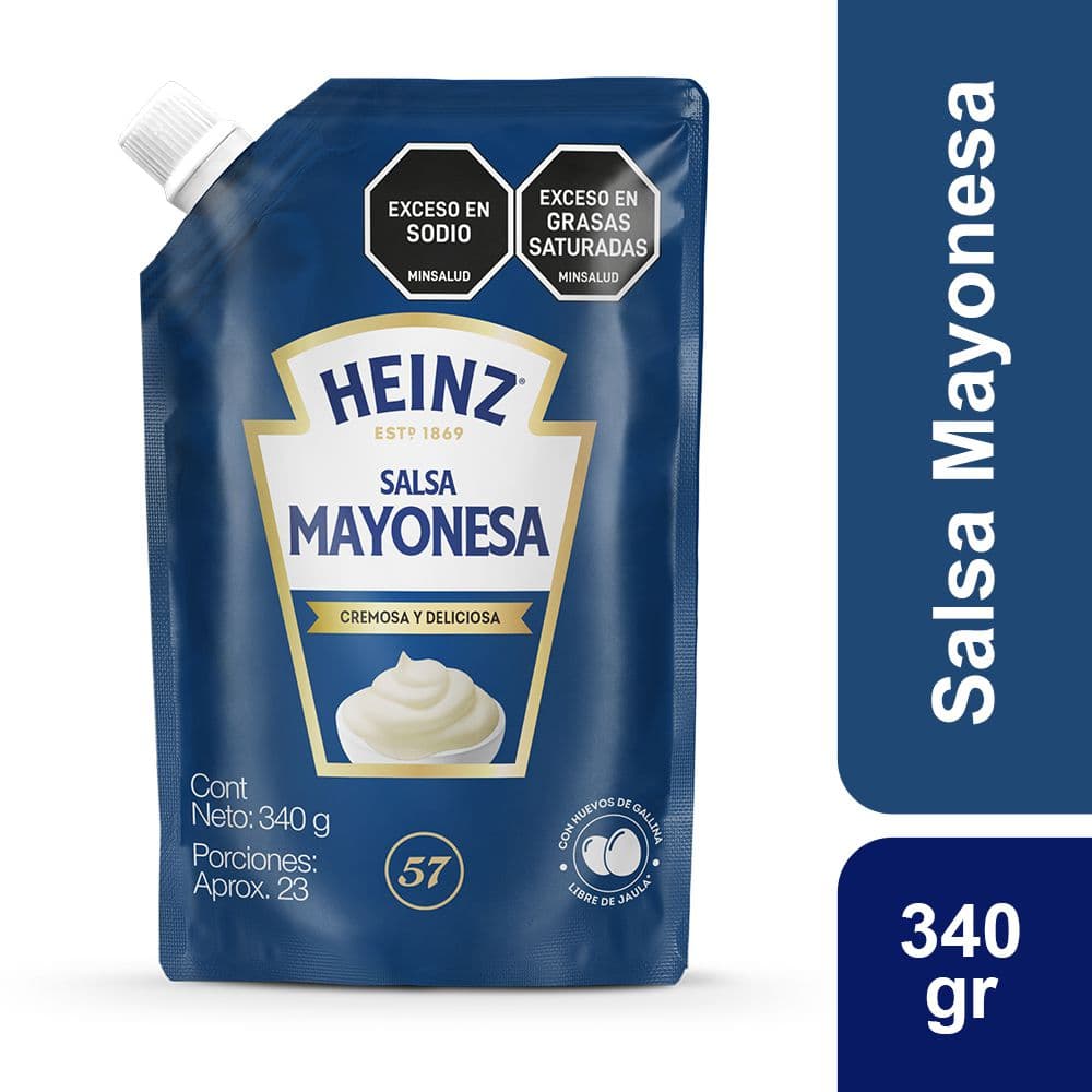 Mayonesa HEINZ cremosa doy pack (340  gr)