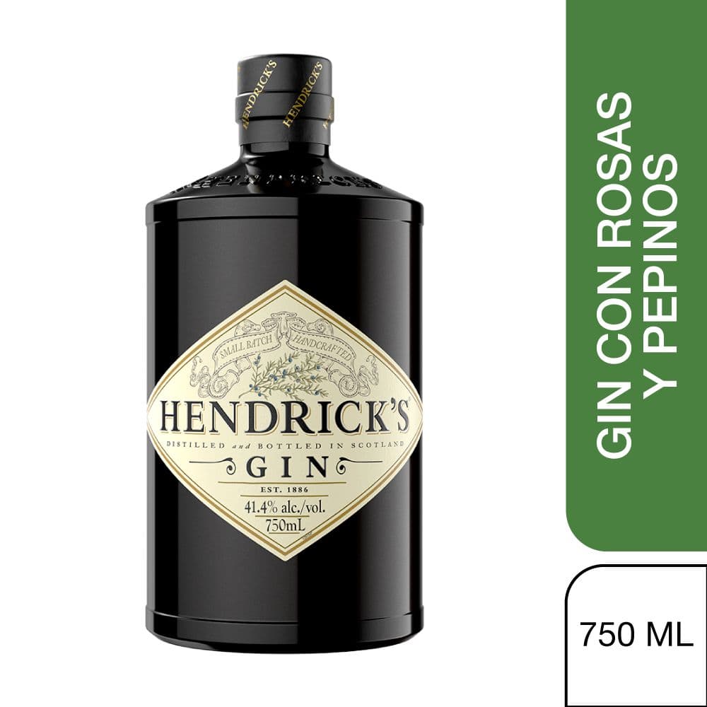 Ginebra HENDRICKS rosas pepinos (750  ml)