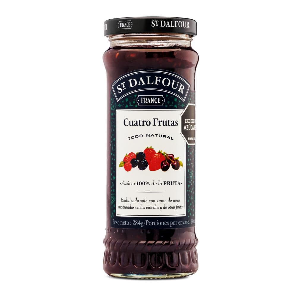 Mermelada ST.DALFOUR cuatro frutas sin azúcar  (284  gr)
