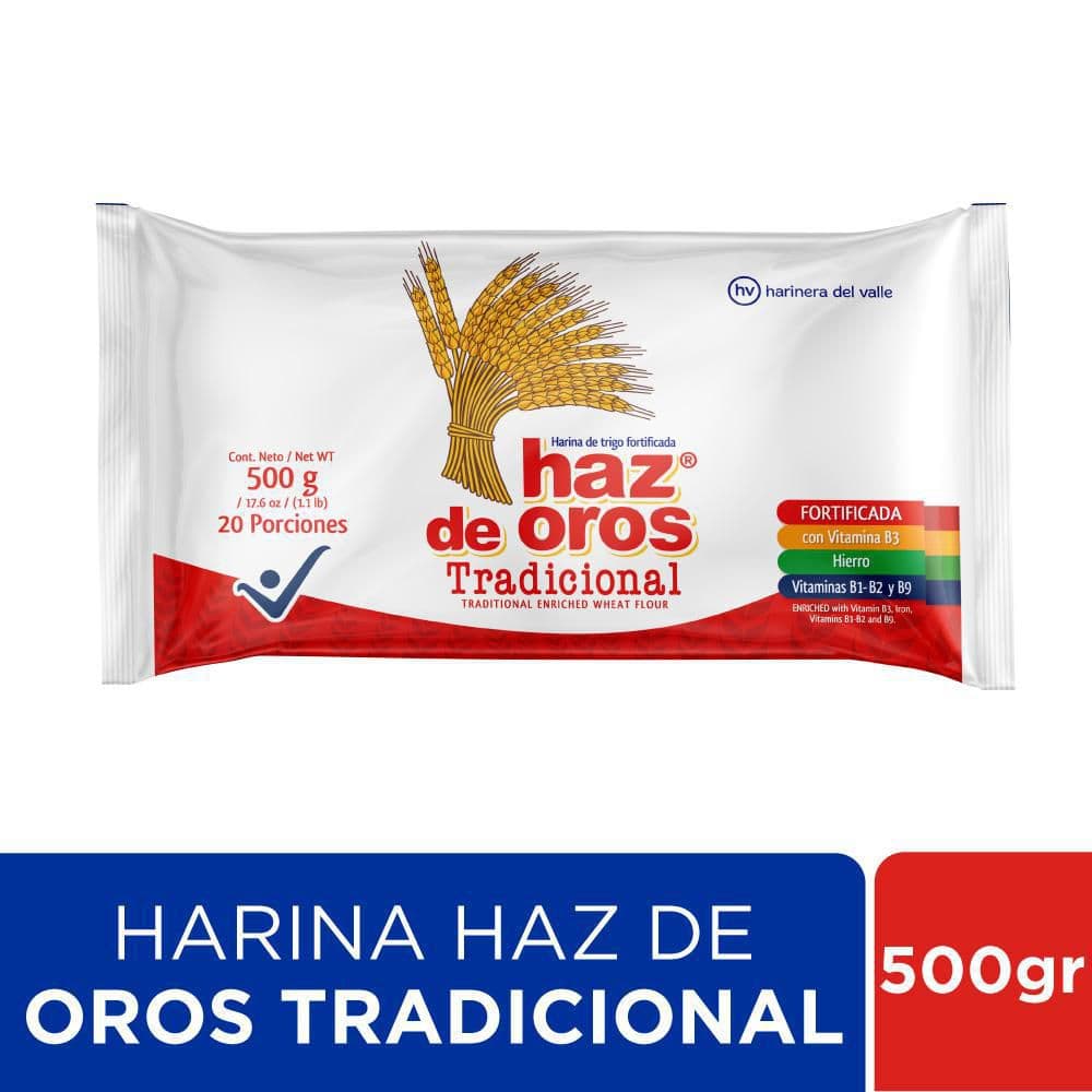 Harina de trigo HAZ DE OROS tradicional (500  gr)