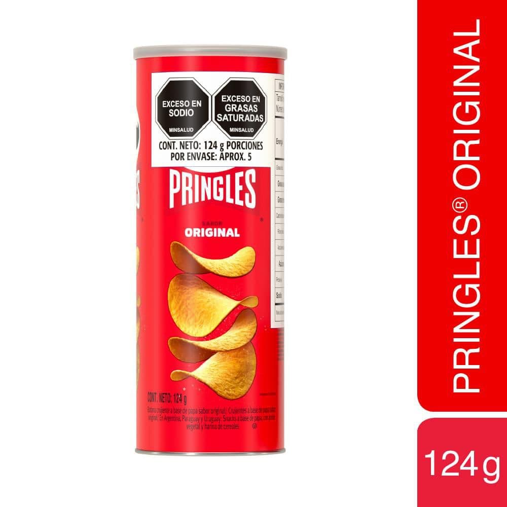 Papas PRINGLES sabor original crujientes (124  gr)