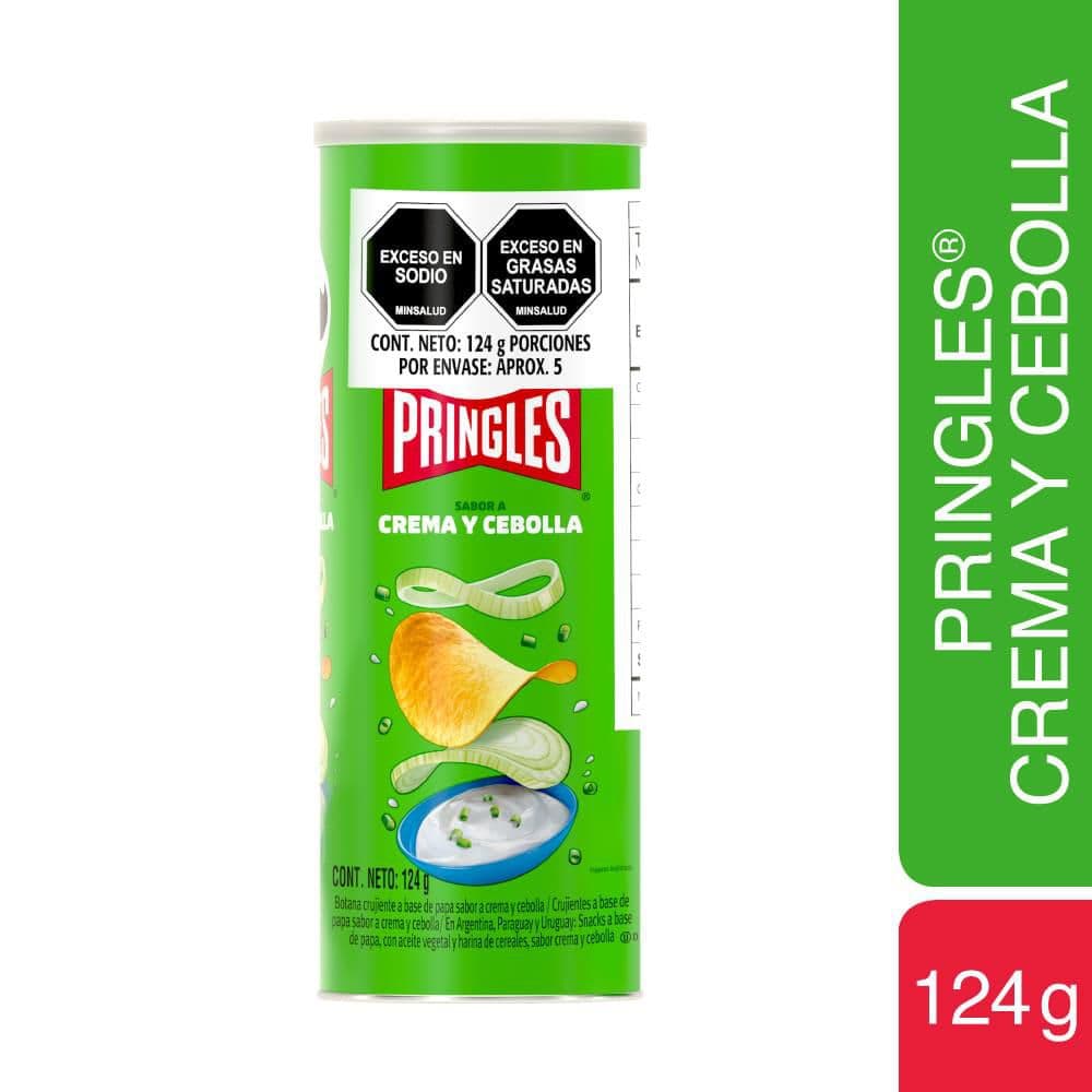 Papas PRINGLES sabor crema cebolla (124  gr)