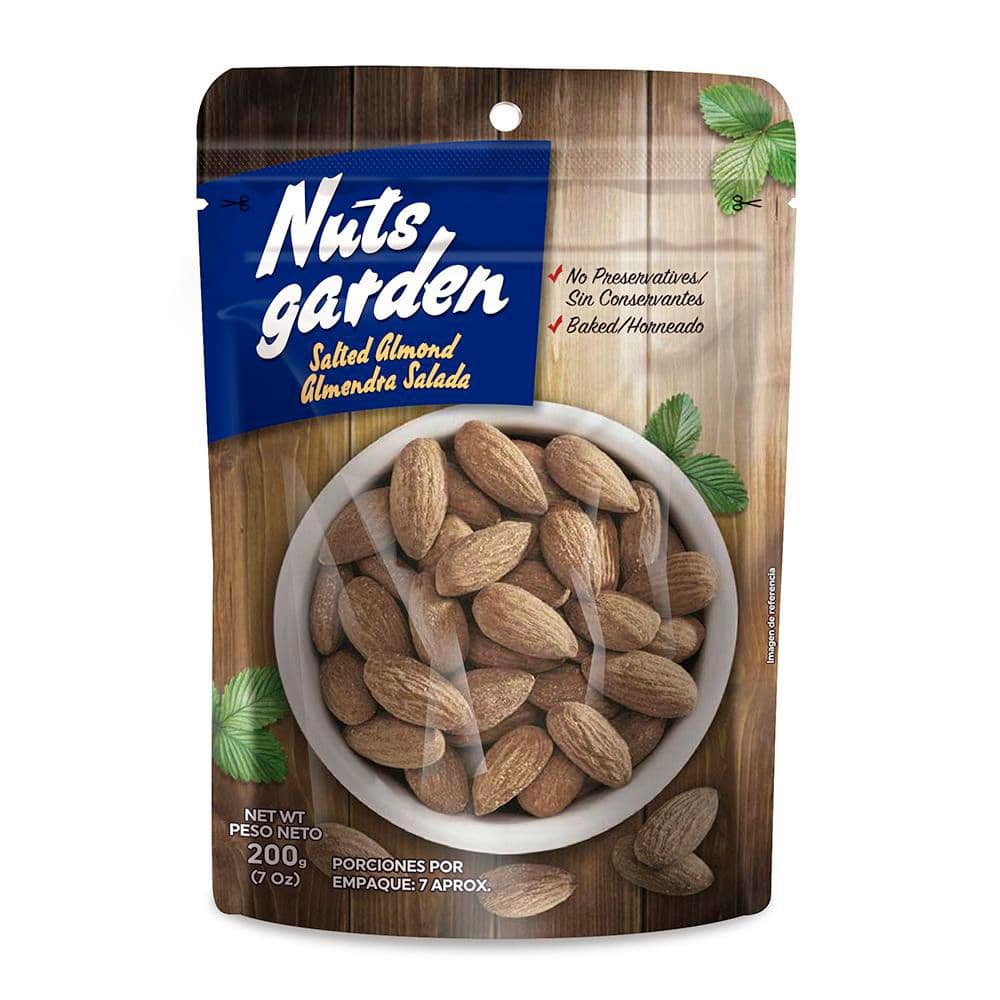 ALMENDRA SALADA NUTS GARDEN FRUTO SECO (200  gr)