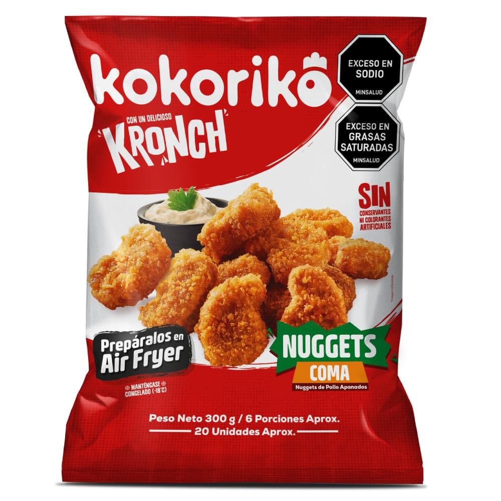 Nuggets de pollo KOKORIKO apanados (300  gr)