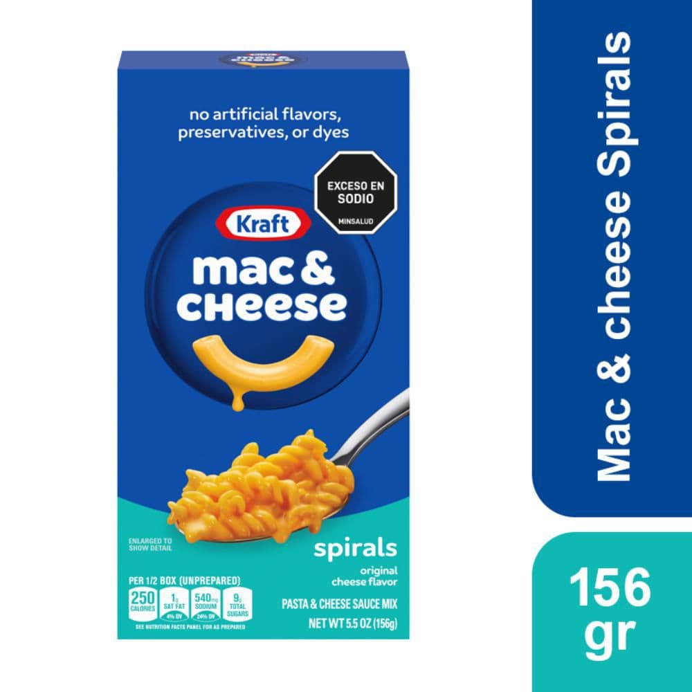 Macarrones KRAFT cheese espirales (156  gr)