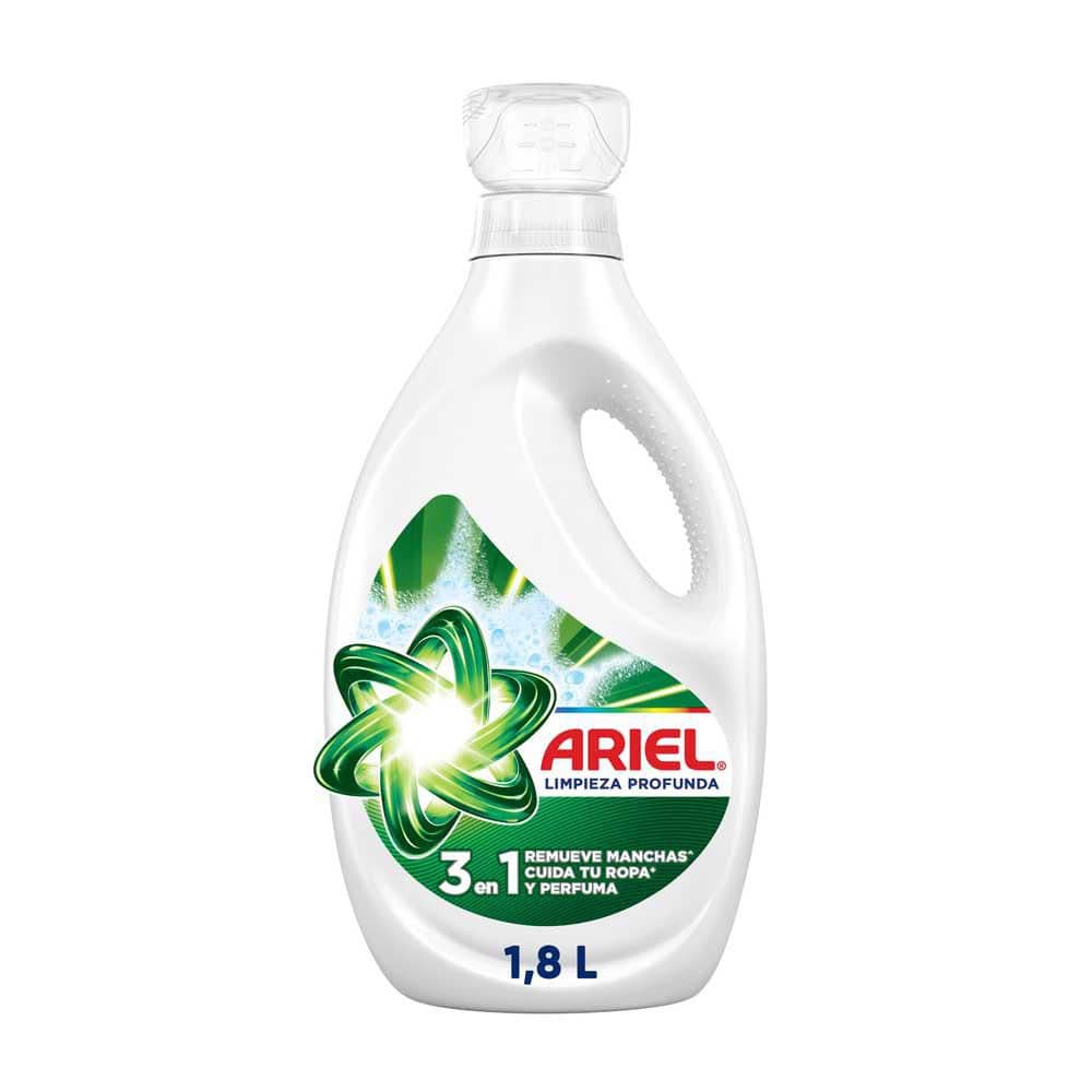 Detergente líquido ARIEL limpieza profunda (1800  ml)