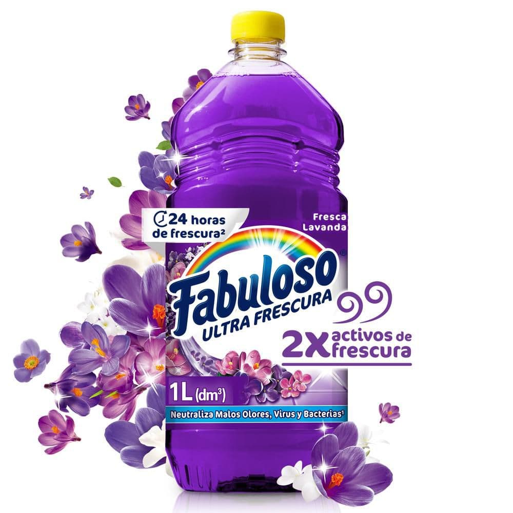 Limpiapisos FABULOSO antibacterial lavanda (1000  ml)
