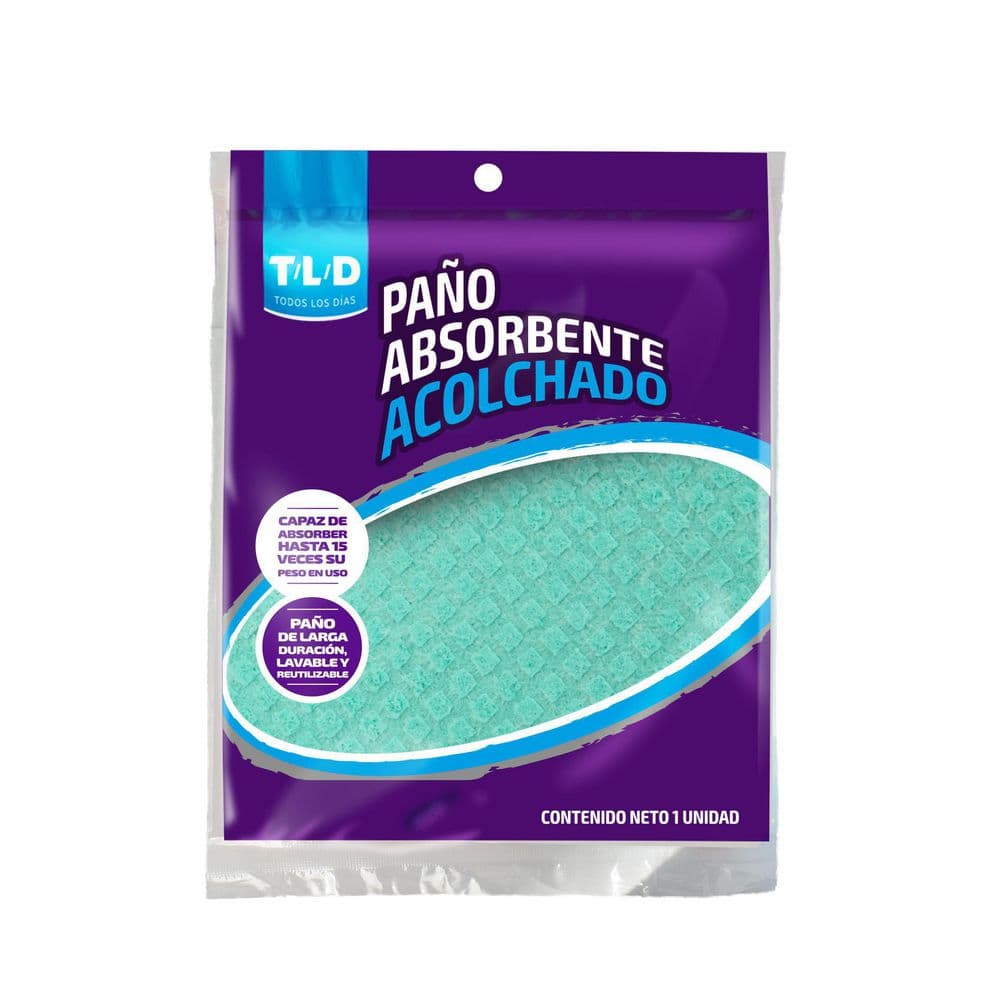 Paños T/L/D TODOS LOS DIAS absorbentes acolchados (1  und)