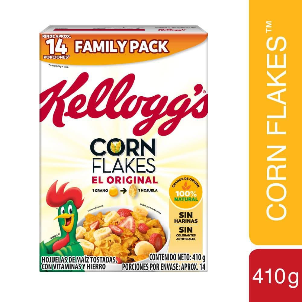 Cereal KELLOGGS hojuelas de maíz corn flakes (410  gr)