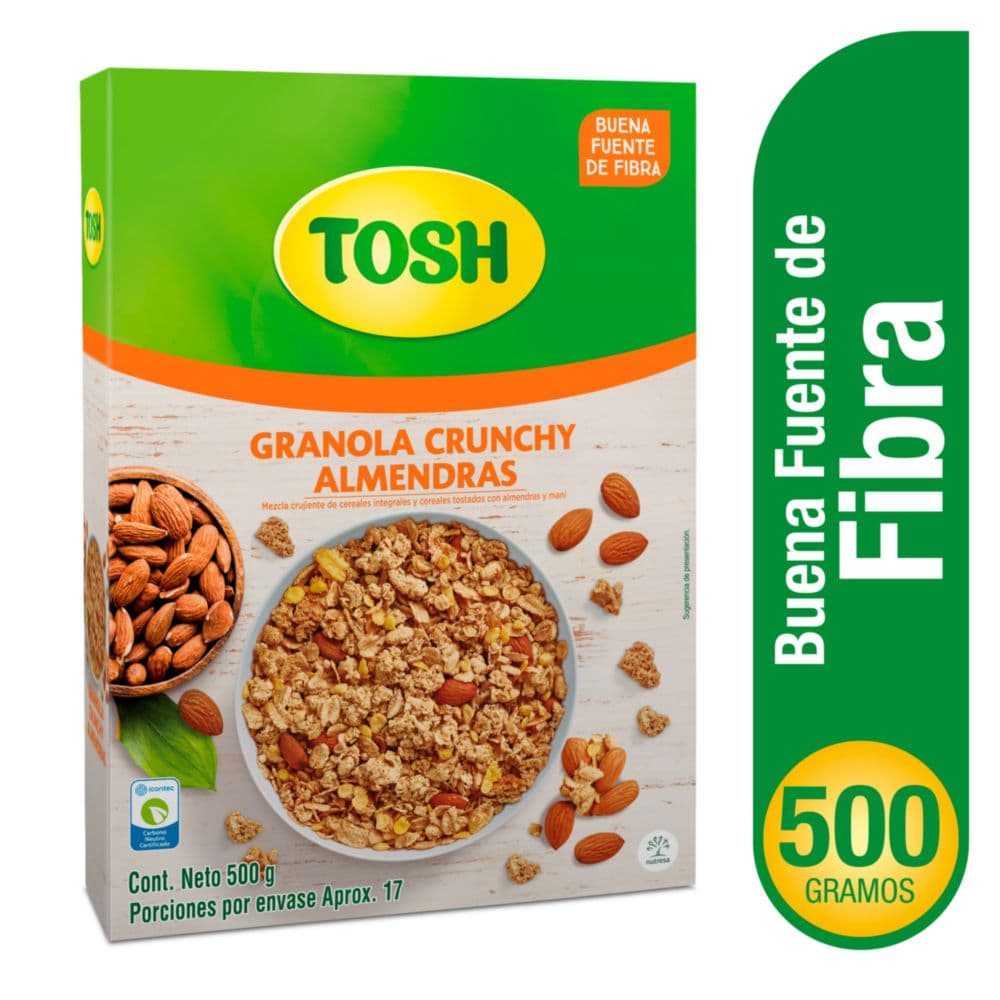Granola TOSH crunchy almendras (500  gr)