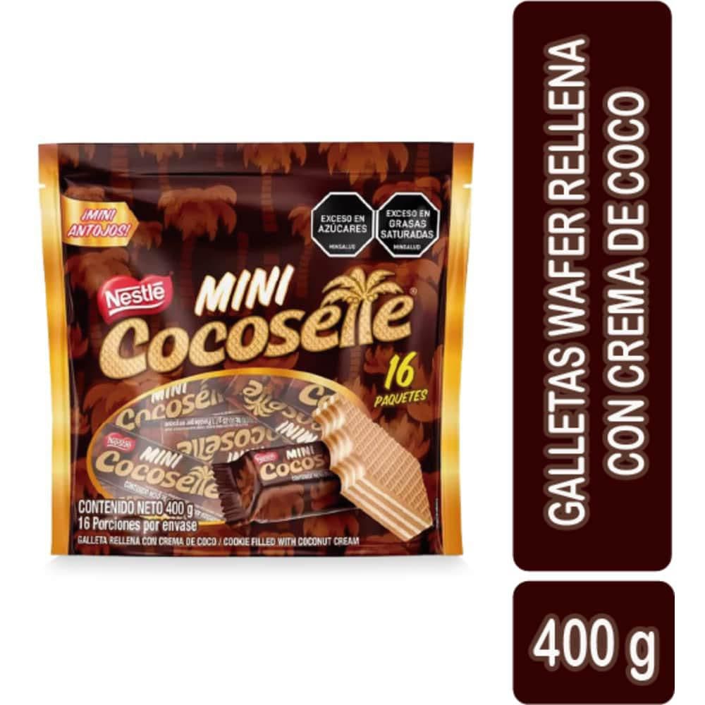 Galletas COCOSETTE mini rellenas con crema de coco (400  gr)