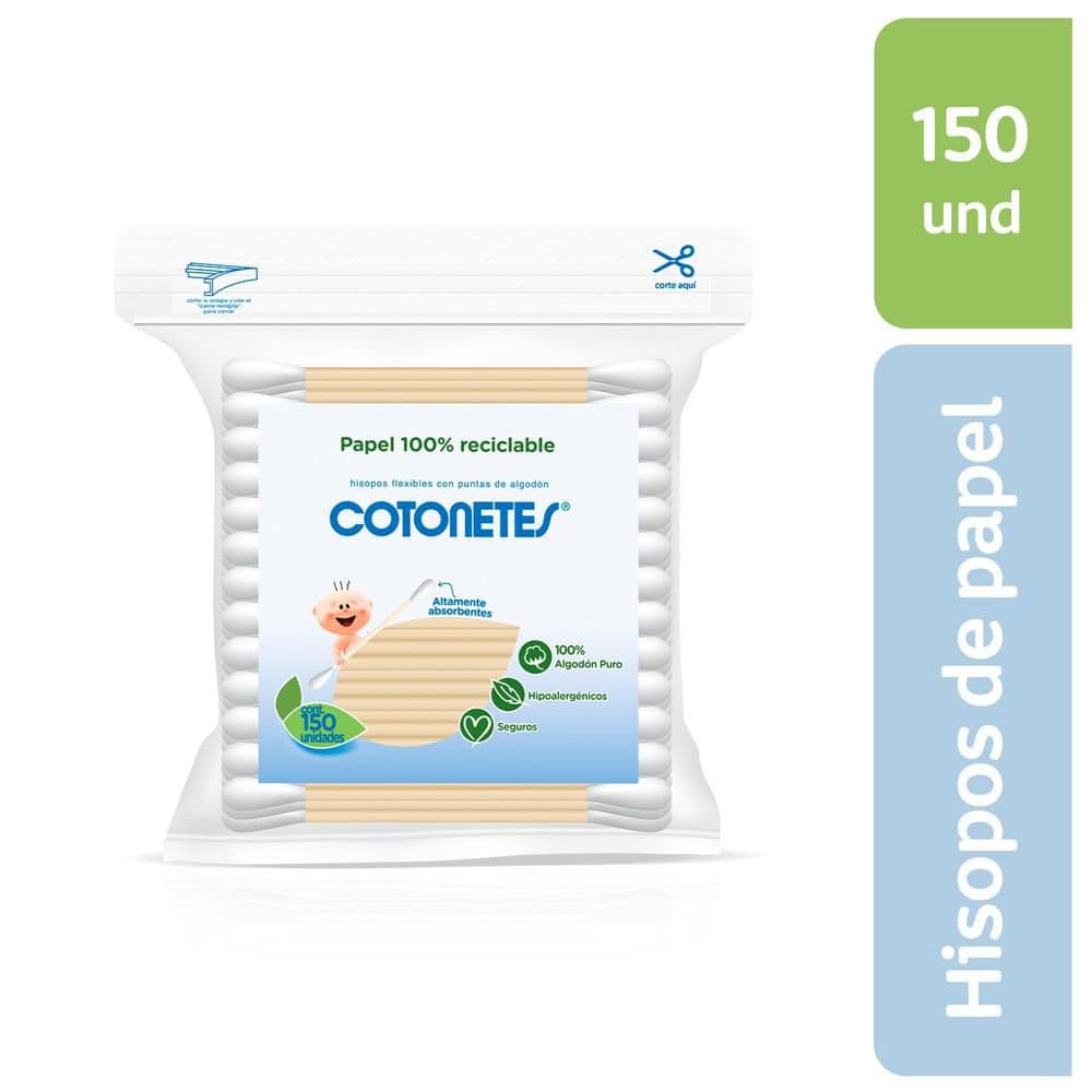 Copitos COTONETES hisopos de papel (150  und)