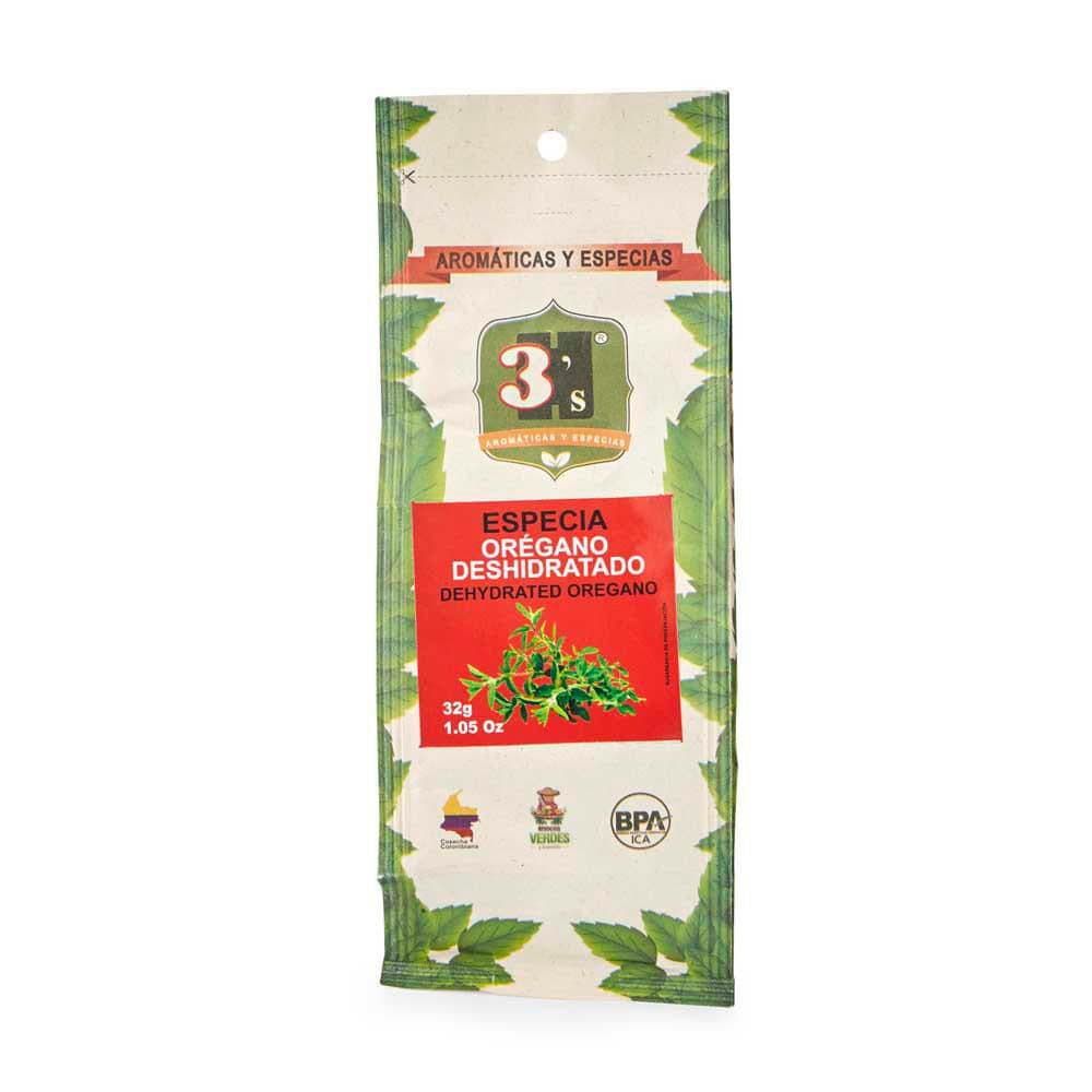 OREGANO ORGANICO DESHIDRATADO  32  gr